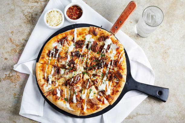 BBQ Chicken Ranch pizza