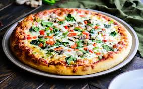 Buffalo Chicken Pizza top-down view