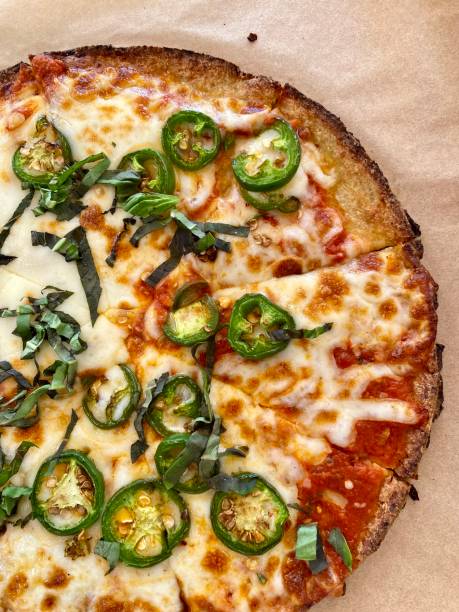 Spicy Sausage and Jalapeño pizza