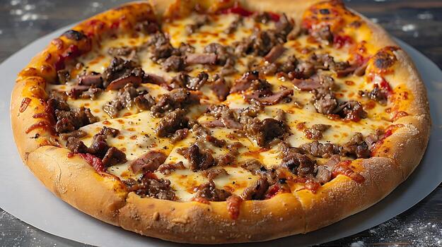 Extreme Loaded Beef pizza