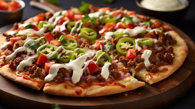 Loaded Taco Pizza