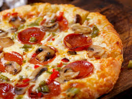 Mushroom and Pepperoni pizza